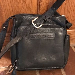 Fossil Black Leather crossbody